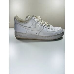 Nike Air Force 1 07 315122-111 Men's Triple White Leather Sneaker Shoes Size 10